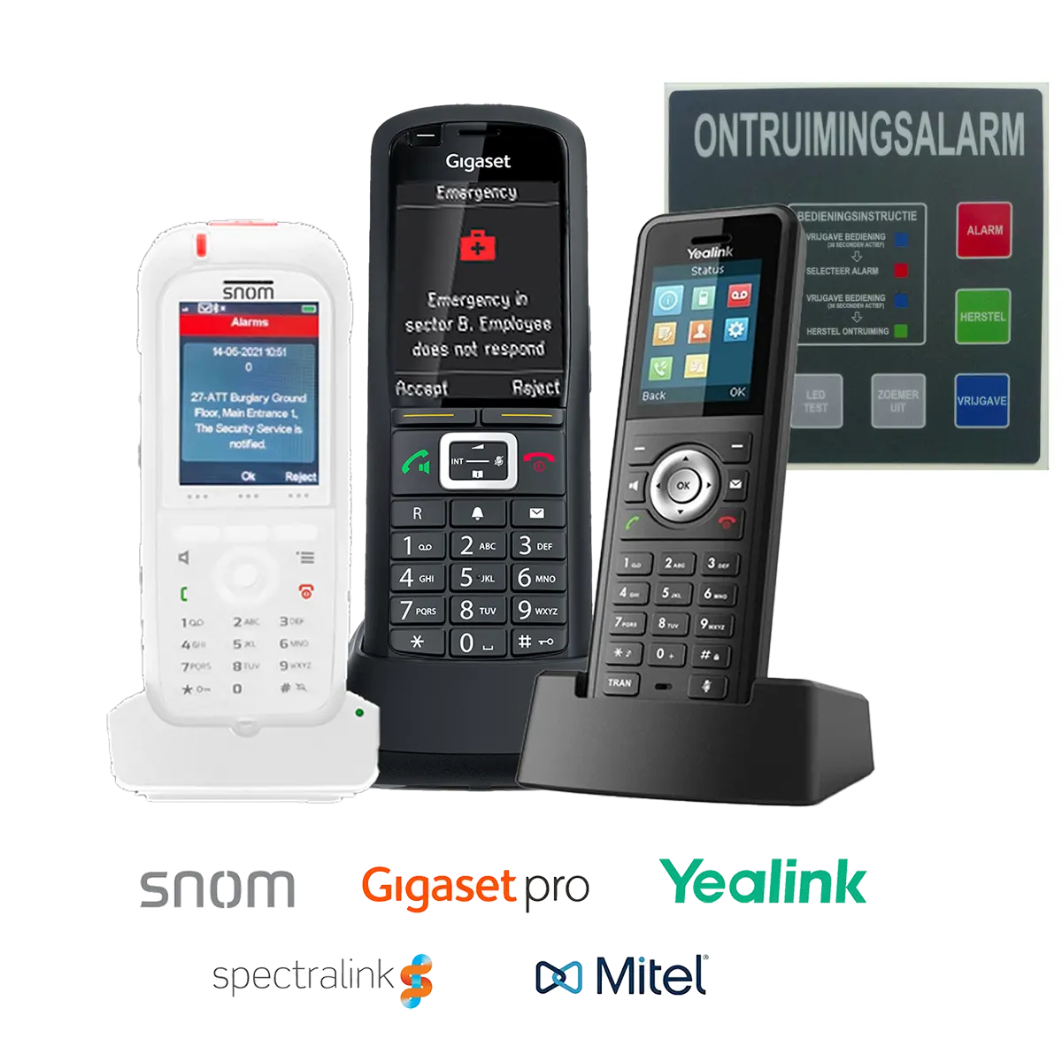 Ontruiming Alarm Installatie conform NEN2575 met DECT telefoons