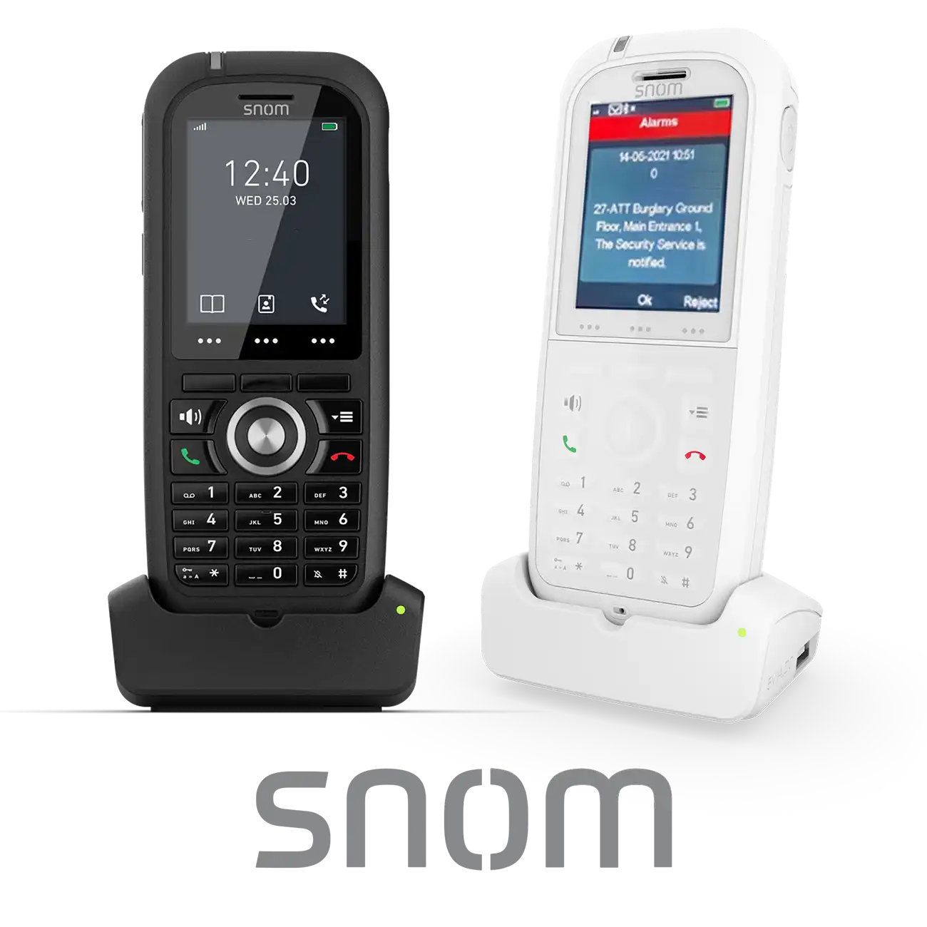 Ontvang alarmen op Snom DECT