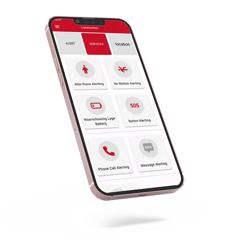 alleenwerkers APP met SOS knop