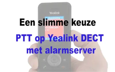 Waarom Push to talk (PTT) op de W59R DECT handset een handige functie is
