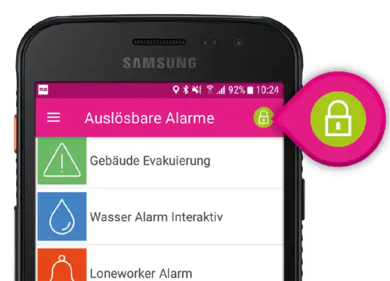 Veilige verbinding met de novalink alarmserver en mobile alarmapp