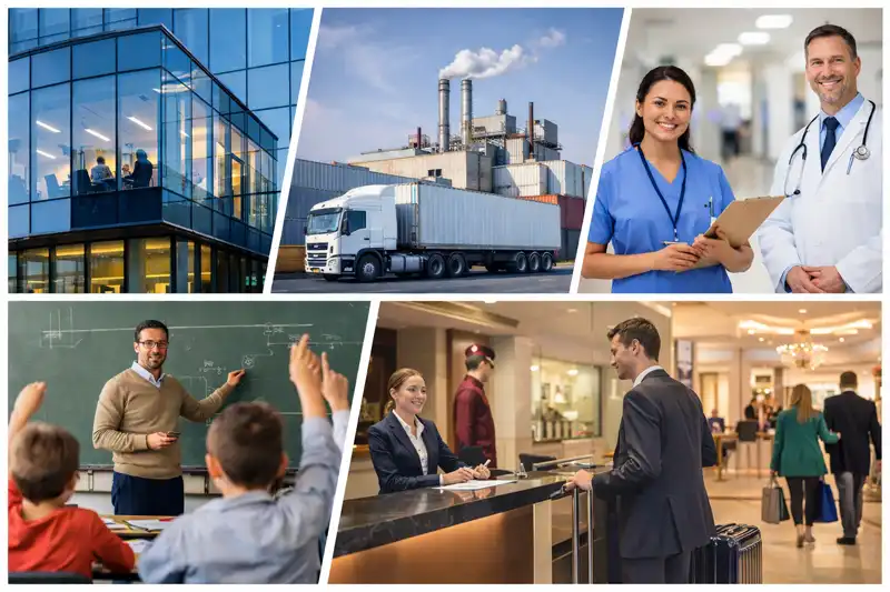 Overzicht van sectoren waar novalink Alarmserver als BHV server ingezet kan worden