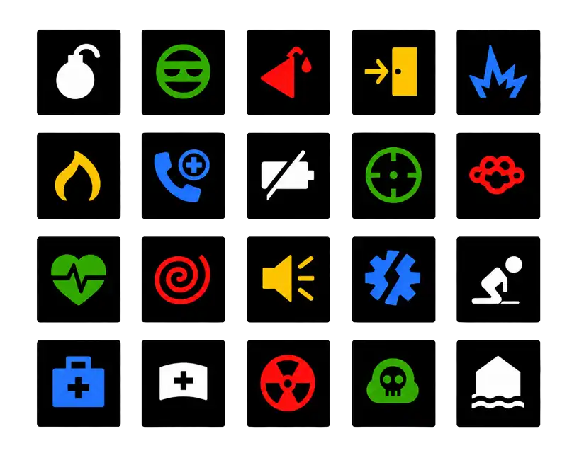 alle iconen en kleuren opties van gigaset AML