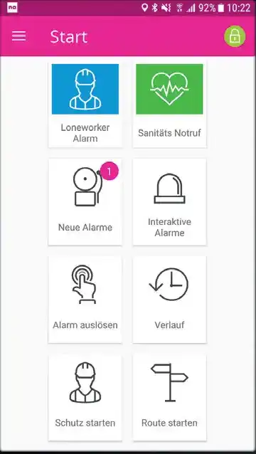 Alarm app overzicht